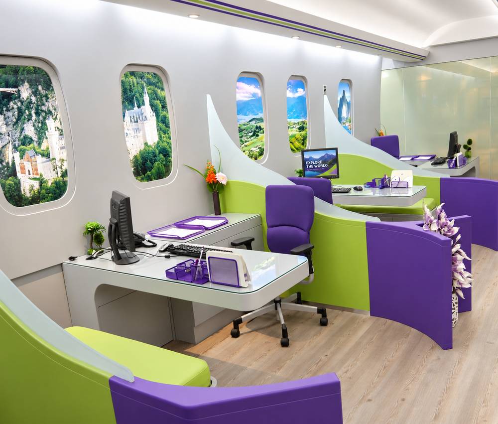 Bon Voyage Travels Al Awadhi Tower interior by MAKS Interiors