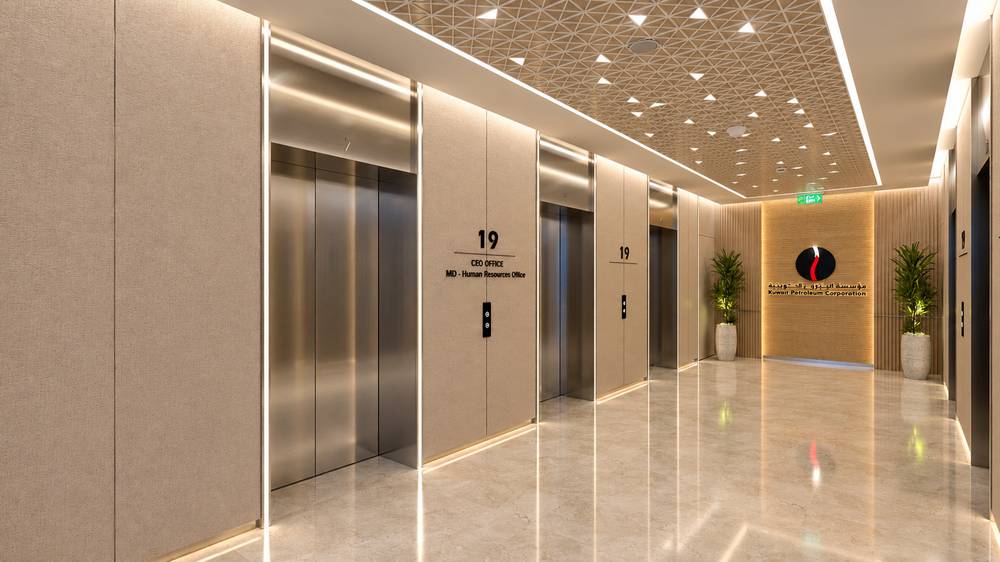 Kuwait Petroleum Corporation executive floors interior by MAKS Interiors