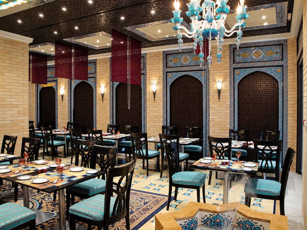 Shabestan restaurant at 360 Mall interior by MAKS Interiors