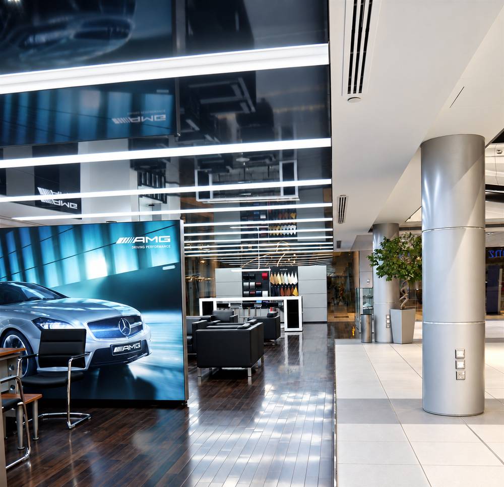 AMG Showroom interior by MAKS Interiors